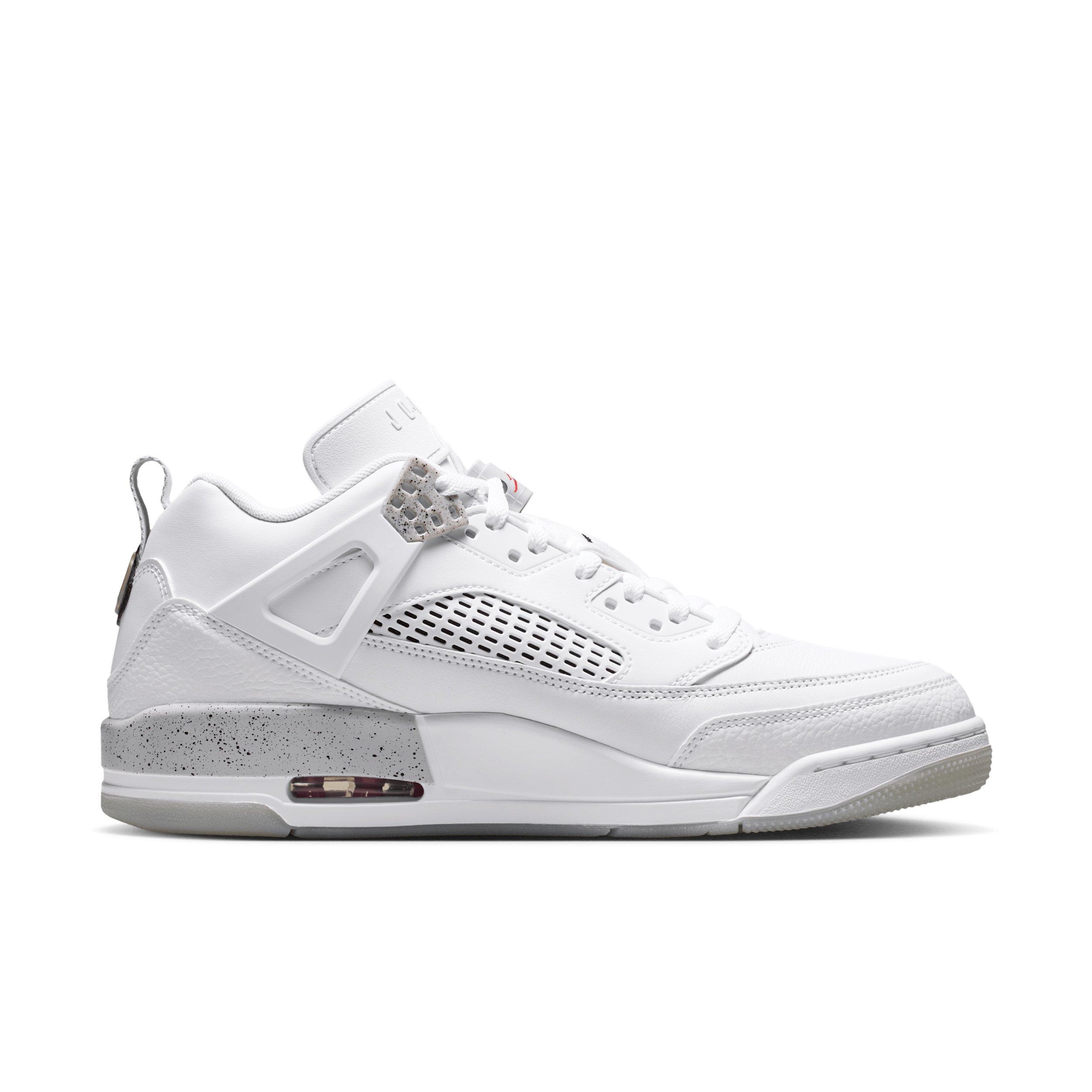 Jordan Spizike Low "White/Grey Fog/Fire Red/Black" Men's Shoe - WHITE/GREY/RED/BLACK